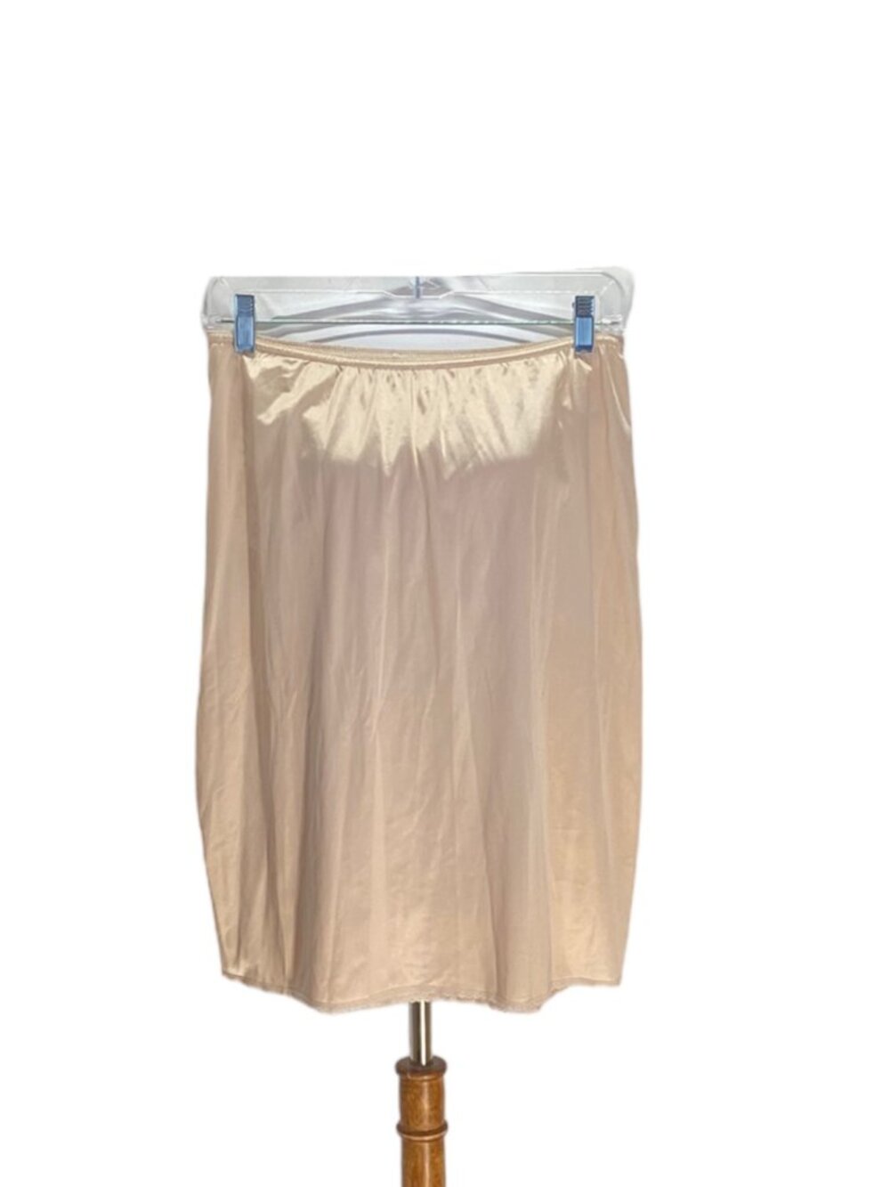 Vintage Chantilly By Maidenform Slip Skirt Beige Size M Cottagecore Bohemian - Picture 11 of 13